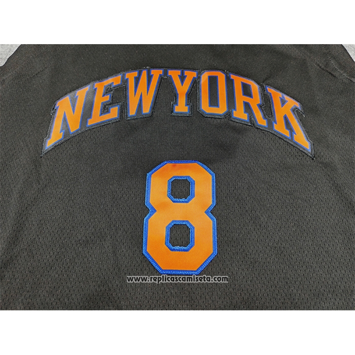 Camiseta New York Knicks Og Anunoby NO 8 Statement 2025-26 Negro